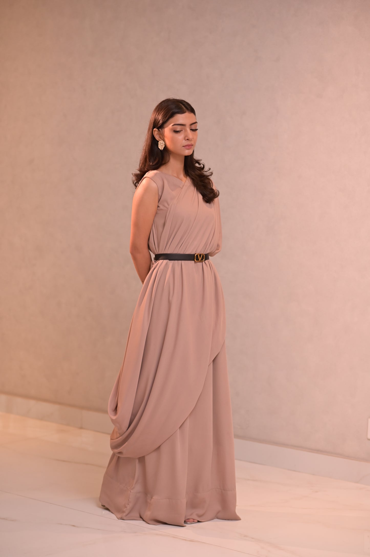 Draped Maxi Dress